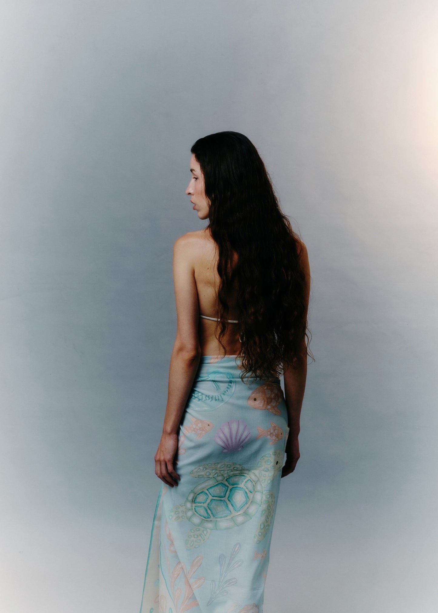 Coral Tale Cotton Pareo