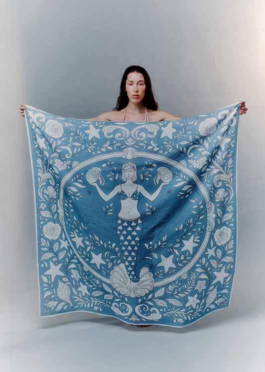 Deep Siren Cotton Pareo