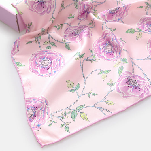 Blush Vegan Silk Scarf