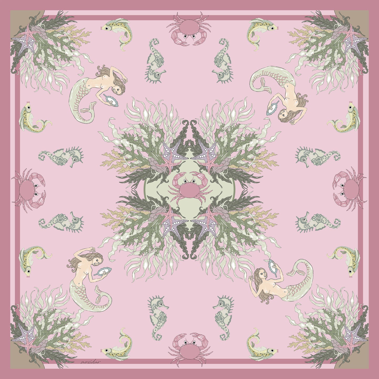 Rusalka Bloom Silk Scarf