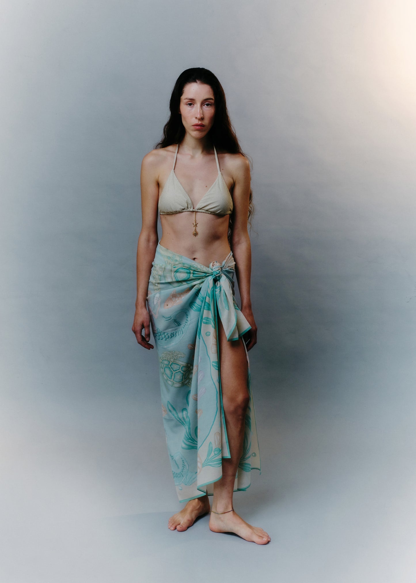 Coral Tale Cotton Pareo