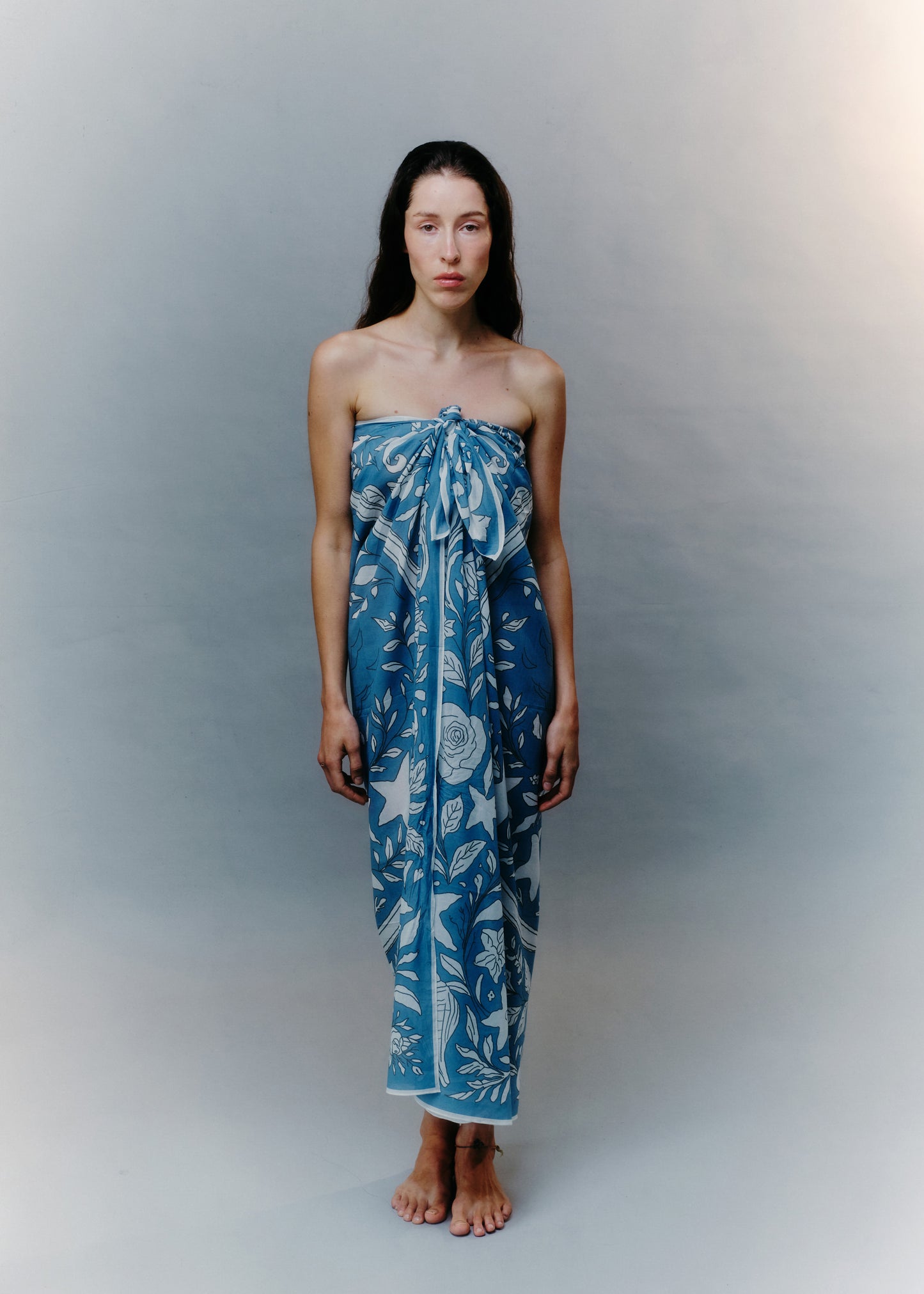Deep Siren Cotton Pareo