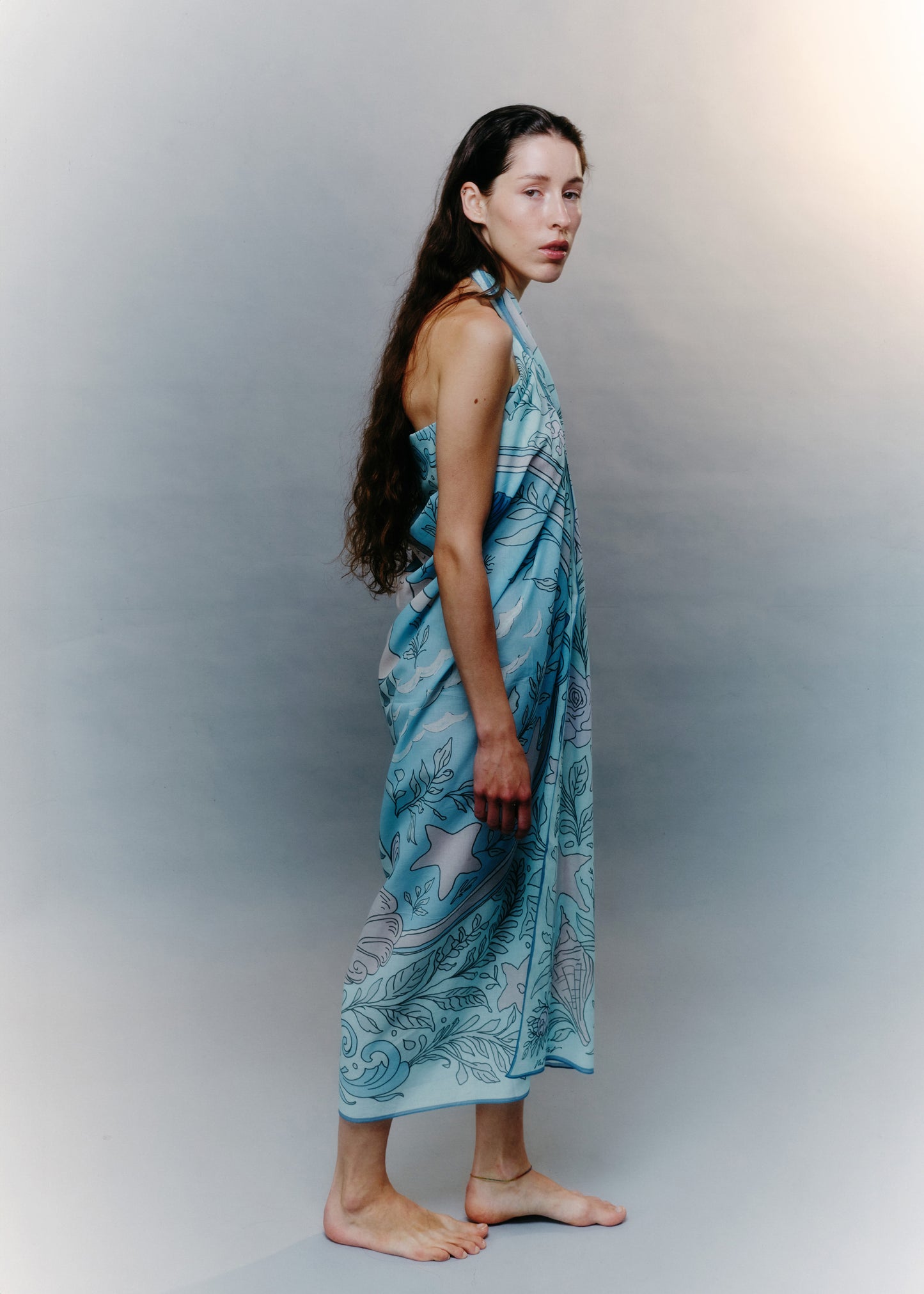Sea Bloom Cotton Pareo