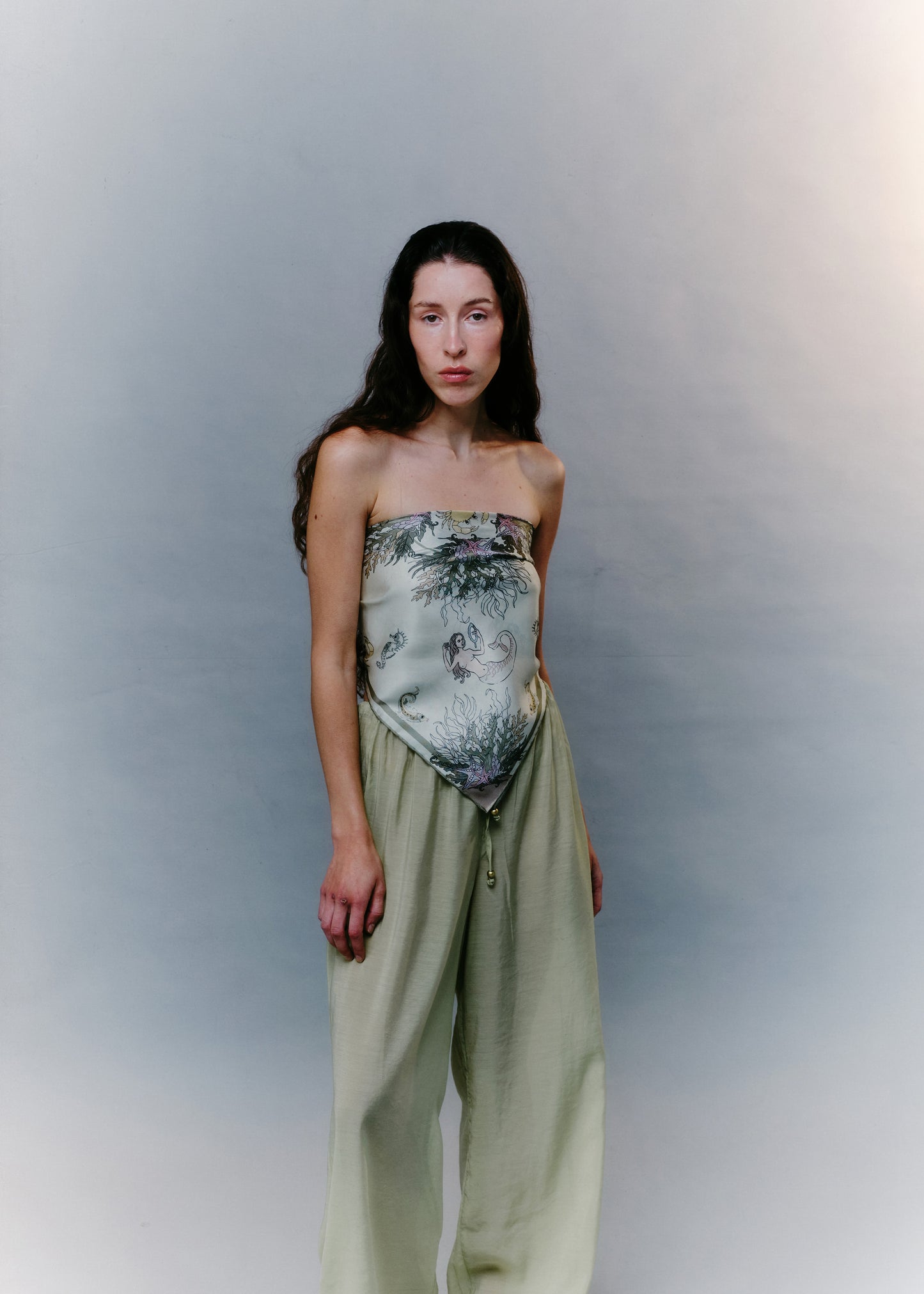 Sea Wreath Silk Scarf