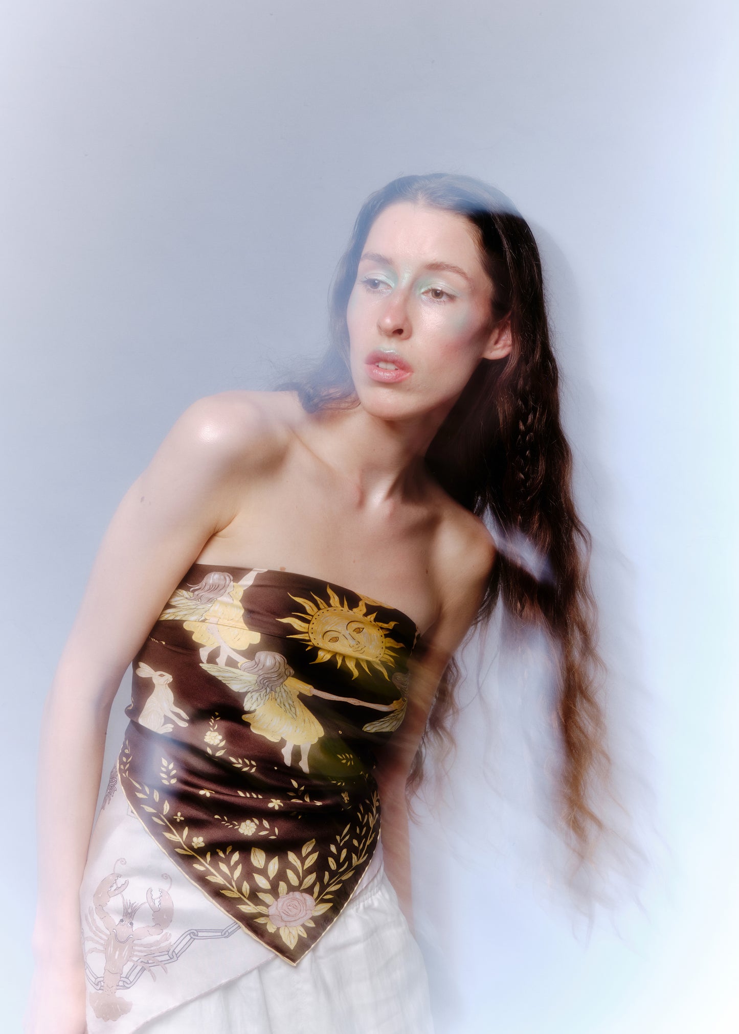 Solar Folk Silk Scarf