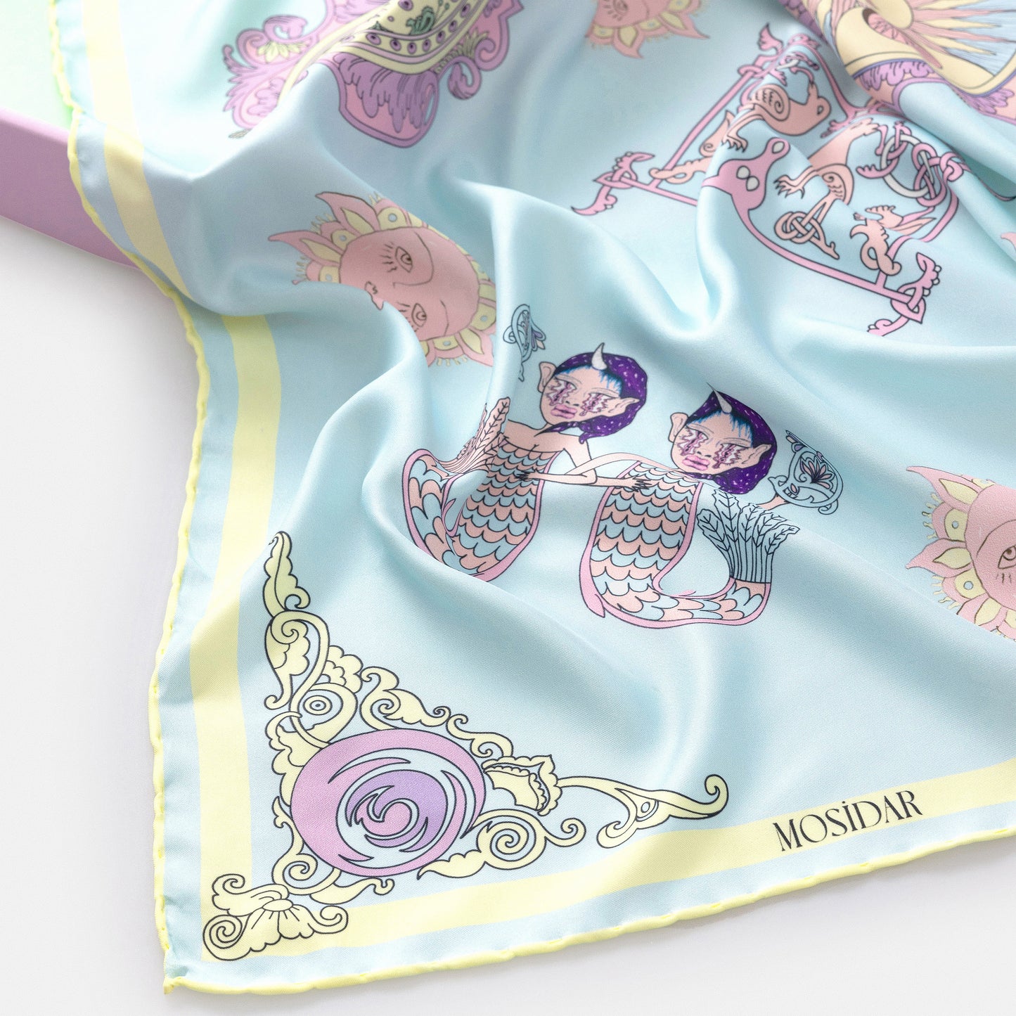 Mermaid Vegan Silk Scarf
