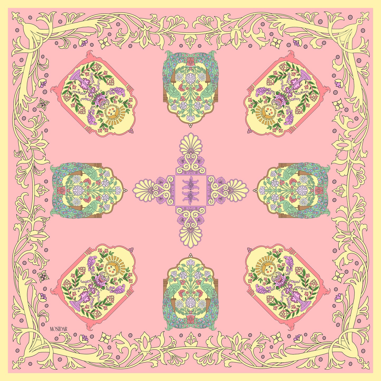 Apricot Vegan Silk Scarf