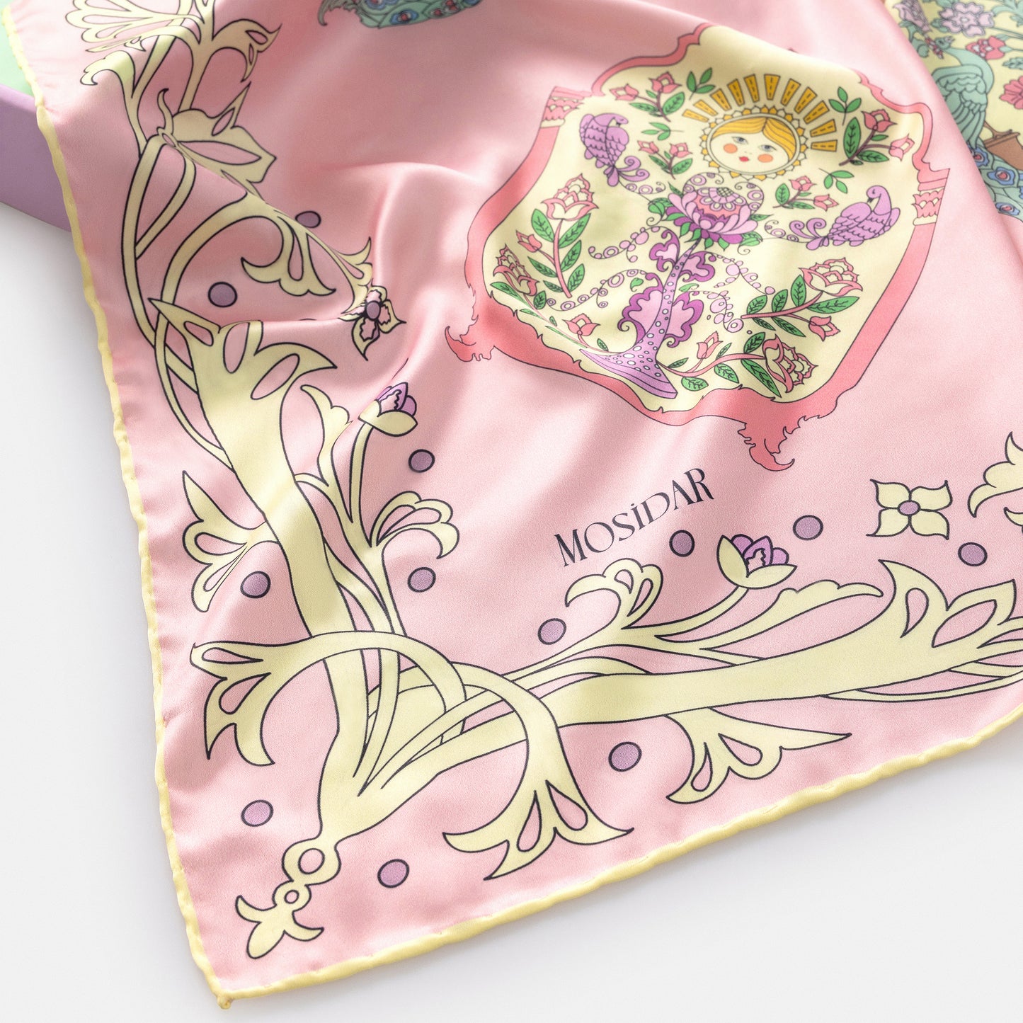 Apricot Vegan Silk Scarf