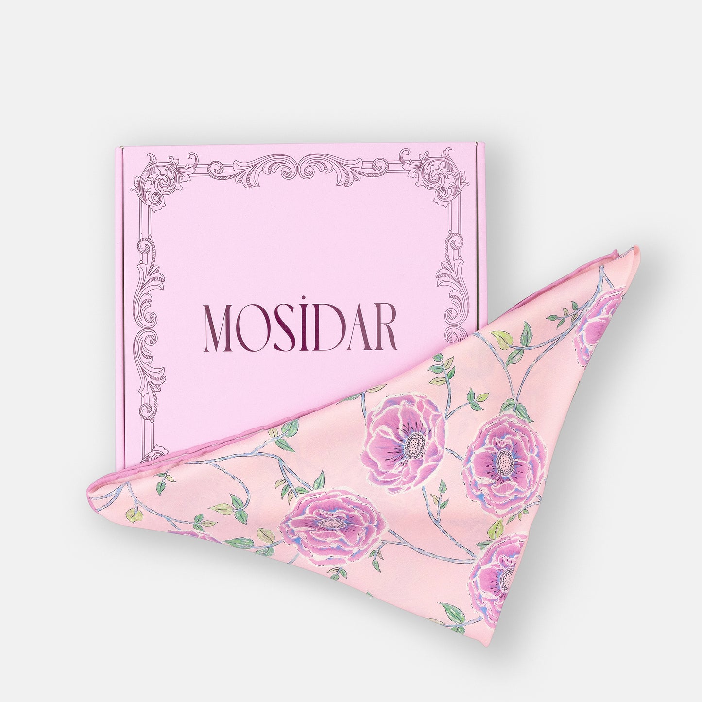 Blush Vegan Silk Scarf