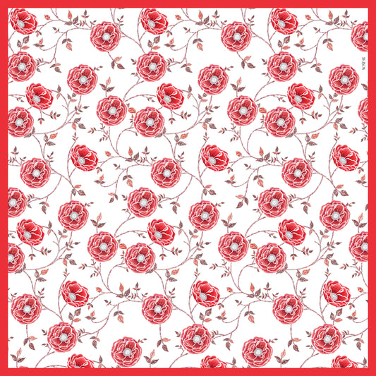 Cherry Vegan Silk Scarf