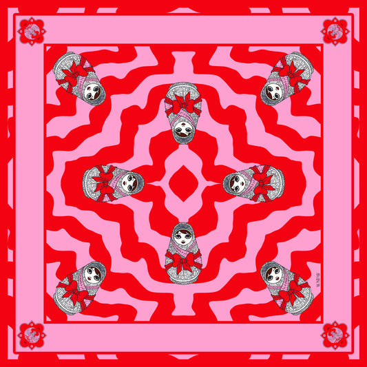 Matryoshka Vegan Silk Scarf