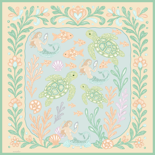 Coral Tale Cotton Pareo