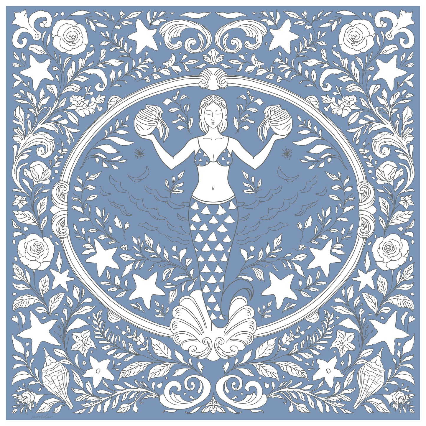 Deep Siren Cotton Pareo