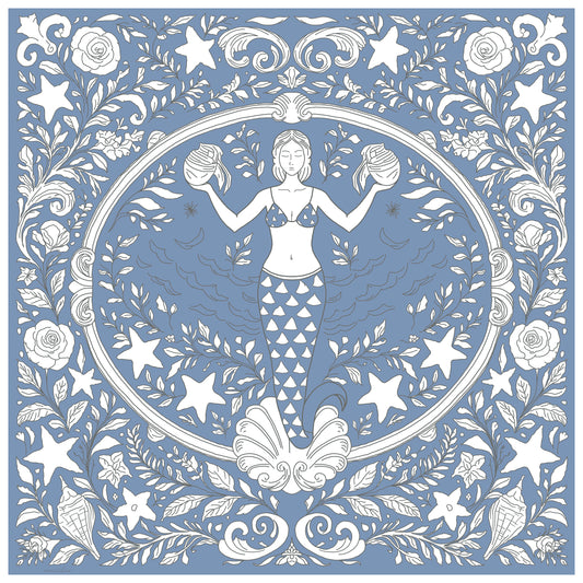 Deep Siren Cotton Pareo